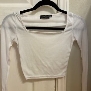 Pretty Little Thing box neck long sleeve shirt